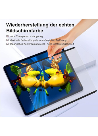 Магнитная защитная пленка 2 шт для iPad 10.2" 9, 8, 7 поколения 2019, 2020 2021, съемное антибликовое покрытие No Brand (365756369)