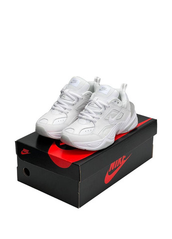 Белые демисезонные кроссовки женские tekno all white, вьетнам Nike M2K