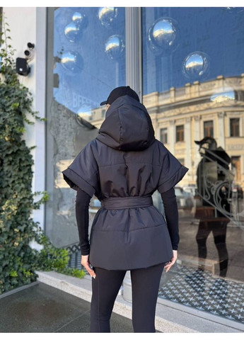 Жилетка з капюшоном демісезонна подовжена LeVi (357239790)