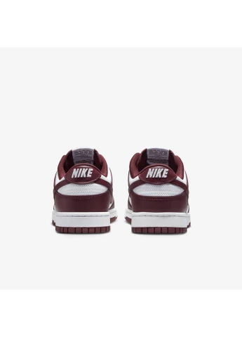 Цветные всесезонные кроссовки dunk low retro бордовый/белый dv0833-115 Nike
