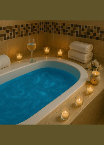 Шиммер-пудра для ванны "Ананас-кокос" с перламутром Голубая 320 г No Brand (329186391)