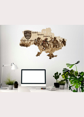 Дерев`янний настінний годинник з підсвіткою "ДСНС" 50*34 см No Brand (312484595)