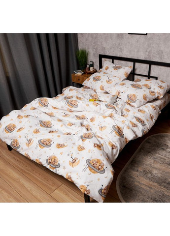 Комплект постельного белья Бязь Gold Люкс Семейные 143х210х2 наволочки 2х50х70 (MS-820009861) Moon&Star Teddy Dreams (356115795)