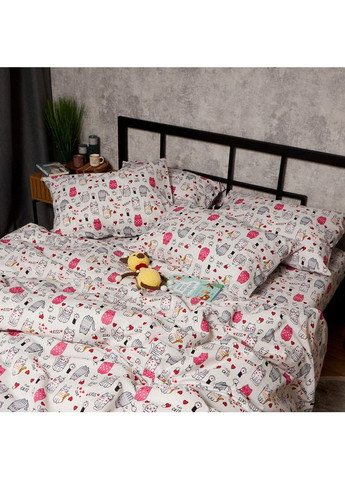 Комплект постельного белья Бязь Gold Люкс King Size 220x240 наволочки 2х40х60 (MS-820009065) Moon&Star Cute Cats (356113247)