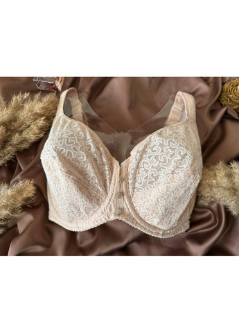 Бежевый бюстгальтер кружевной без поролона 11866 бежевый Lanny Mode