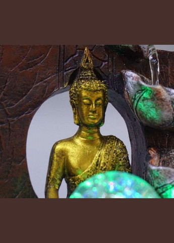 Кімнатний настільний фонтан з підсвічуванням Будда №10 No Brand (348437726)