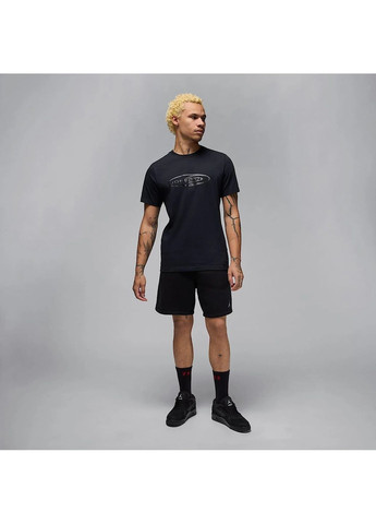 Чорна футболка чоловіча j flt ess wm ss crew black Air Jordan