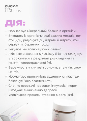 Макросорб - природний сорбент та мультимінеральний комплекс PHYTO Чойс (70 г) CHOICE (334001109)