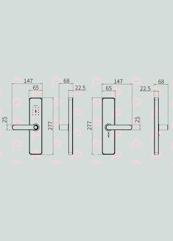 Смарт-замок биометрический Ministr черный PES (347324697)
