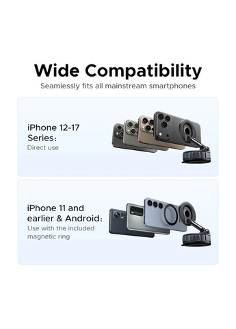 Автодержатель для телефона Suction Cup Magnetic Phone Mount (UGR-75666) Ugreen LP970 (402821469)