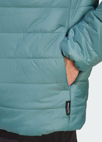 Зеленая демисезонная зимняя куртка terrex multi essentials climawarm adidas