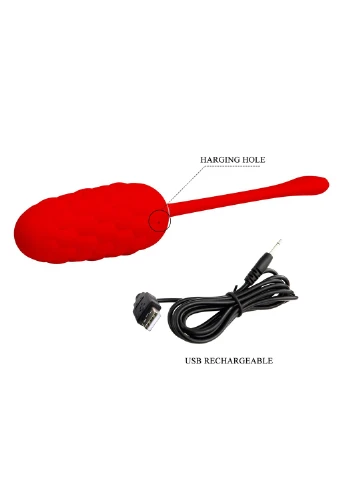 Віброяйце MARINA EGG Red 12 vibration functionsPRETTY LOVE 21336 Pretty Love (391588356)