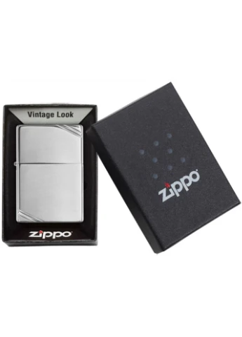 Комплект Запальничка 260 CLASSIC vintage high polish chrome + Подарункова упаковка + Бензин + Кремні Zippo (322873067)