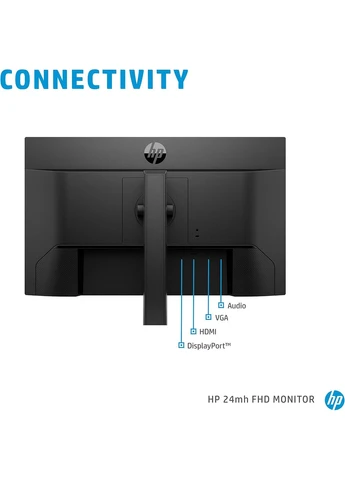 Монітор HP 24mh FHD Monitor - 24"(1920x1080) IPS - Built-in Speakers and VESA Mounting - HDMI and DisplayPort Hewlett Packard (392303855)