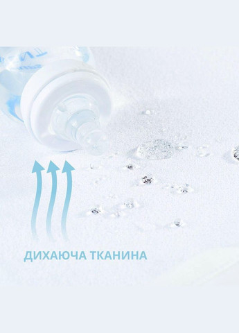 Наматрасник 2 шт детский в кроватку 60х120х15 см непромокаемый с бортом по периметру и резинками хлопок IDEIA (334727081)