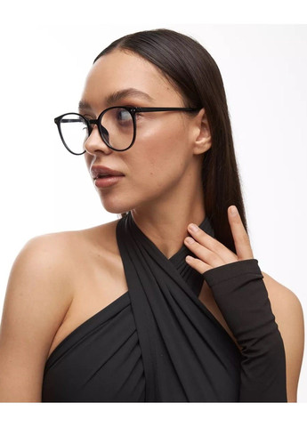 Солнцезащитные очки Image имиджевые прозрачные с черным No Brand (315316968)