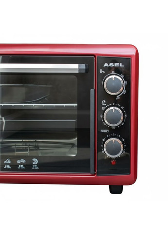 Електродуховка АF50-23 50л 1500Вт духовка електрична Асель Турецька Електропіч бордо Asel (362706085)