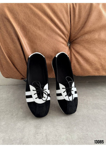 Чорні чорно-білі кеди Helen