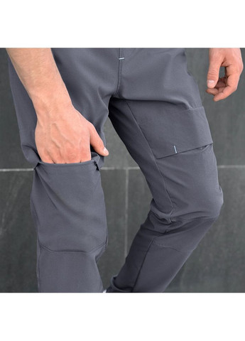 Графитовые повседневный демисезонные джоггеры брюки Pobedov