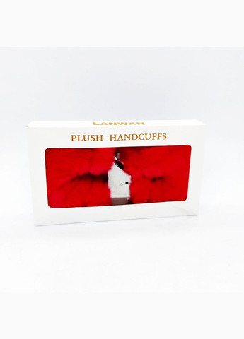 Наручники Plush handcuffs, металл с мехом, красные CherryLove DS Fetish (293293792)