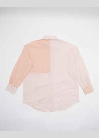 Белая блуза демисезон,белый-оранжевый в полоску, Jennyfer