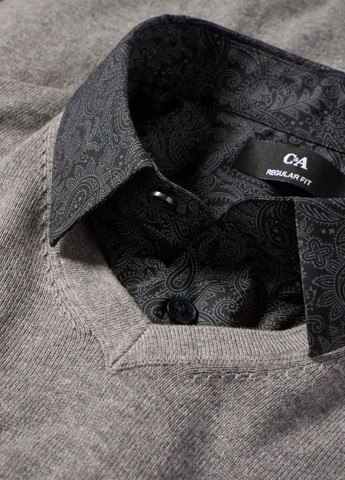 Сірий демісезонний комплект (сорочка та светр) C&A