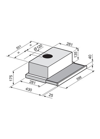 Вытяжка телескопическая CHS46W Freggia (314973917)