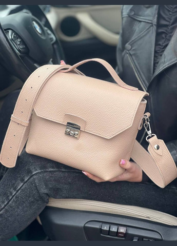 Женская кожаная сумка Лора Беж Dekey (332055293)