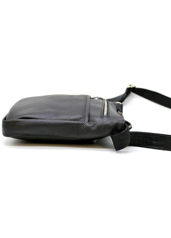 Сумка планшет через плечо мужская из натуральной кожи маленькая Черный 36597 TARWA (353688809)