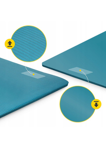 Килимок (мат) спортивний NBR 180 x 60 x 1 см для йоги та фітнесу Sea Green (P-5905973406697) 4FIZJO (349650181)