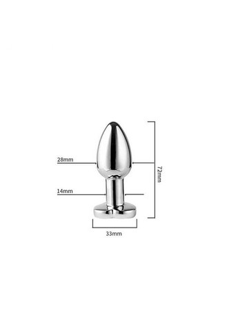 Стальная cветящаяся анальная пробка Magic Motion Equinox USB с Д/У - 7,2*2,8 см – Анальные игрушки No Brand (368892692)