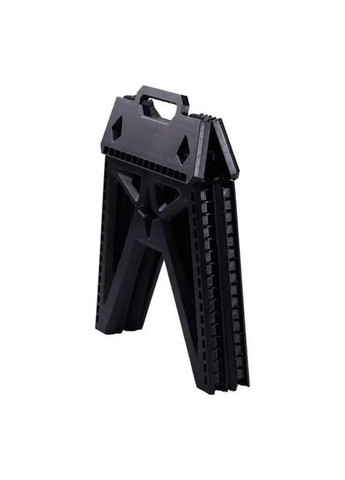 Табурет для кемпинга складной 38×28×33 см. пластиковый туристический стул и отдыха на природе Черный Good Idea (342392430)