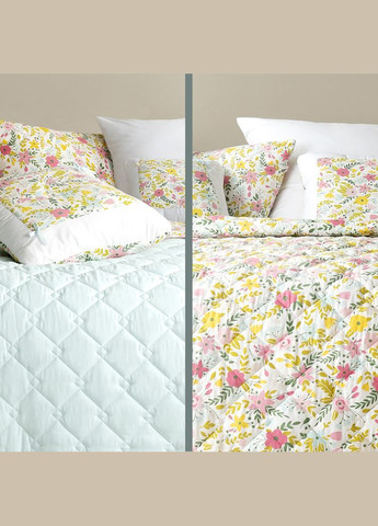 Покривало на ліжко двоспальне 210х240 см стьобане двостороннє якісна стібка мікрофібра IDEIA (321990678)