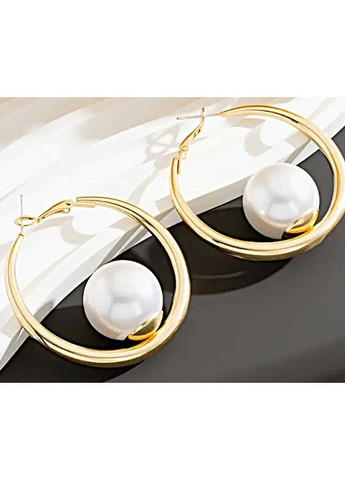 Сережки біжутерія Кільця з намистинами No Brand (366891852)