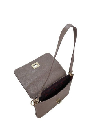 Сумка жіноча шкіряна кросбоді темно-бежева 5076-51 Karya (367983544)