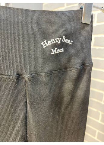 Лосини жіночі A-N 9608 з бавовни дрібний рубчик широкий пояс з вишивкою No Brand (305848709)