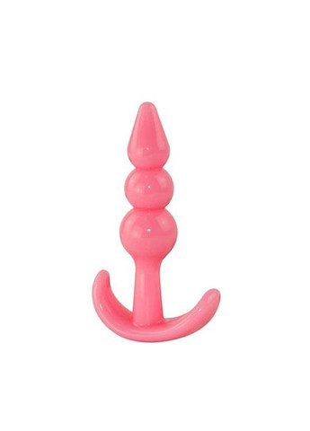 Набор мягких анальных пробок - Розовый - 4 шт (XS/S/M/L) - Анальные игрушки - (372734273)