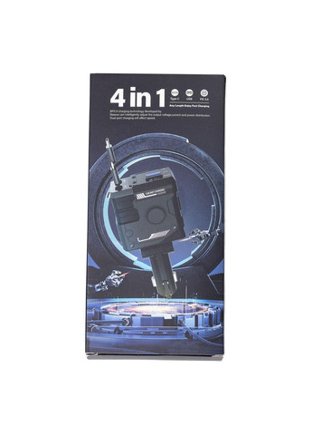 Автомобильное зарядное устройство MECHA с выдвижными кабелями и портами USB/Type-C Розовый HP-A1P Shenzhen (368767460)