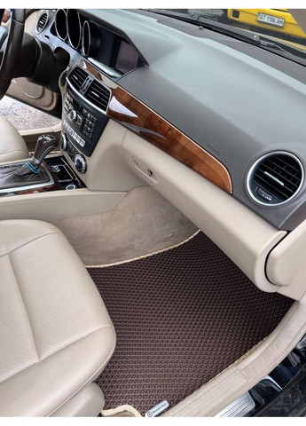 Ева коврики для Mercedes-Benz C-Class W204 2007-2014 / Комплект модельных ковриков для мерседес бенс Eva (360947987)
