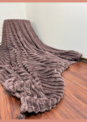 Полтораспальный Плед Полоска "Шарпей" 150х200 пудровый PP1.5-п Vital-Textile (313802877)