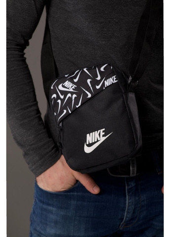 Чорна сумка чоловіча через плече - мінімалізм і зручність No Brand (365761987)