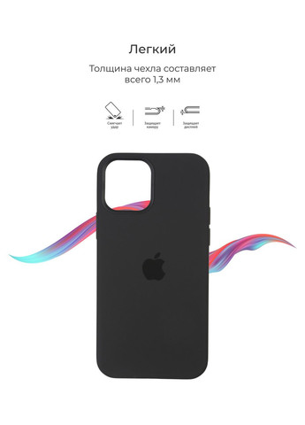 Чехол Original Solid Series для Apple iPhone 12 mini Black (ARM57518) PTR No Brand (327887090)