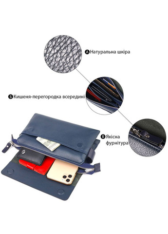 Добротный мужской клатч из натуральной комбинированной кожи 21565 Canpellini (334708952)