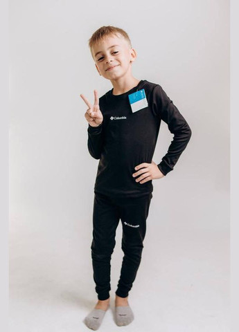 Комплект детского термобелья на флисе, цвет черный, размер 116 No Brand Termokids (266266508)