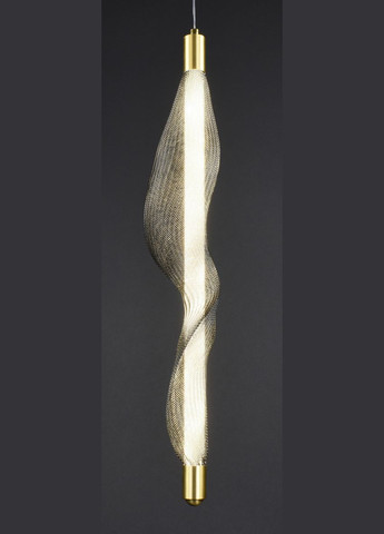 Люстра светодиодная подвесная LED светильник для квартиры на потолок лэд 28149 Латунь 70-180х9х9 см. Sunnysky (364493729)