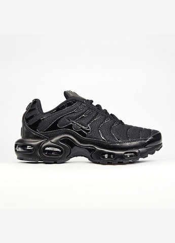 Черные демисезонные кроссовки мужские и женские Nike air max Tn plus black | Найк аір макс Тн плюс