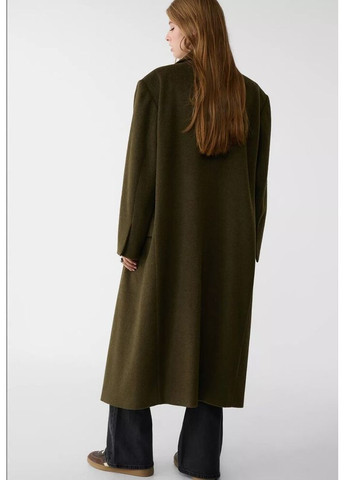 Оливковое (хаки) демисезонное Пальто 8851/310/550 Stradivarius