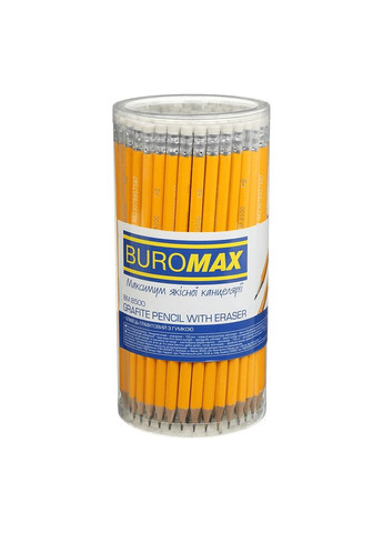 Олівець графітовий CLASSIC BM.8500, HB, з гумкою, жовтий корпус (4823078957597) Buromax (322668270)