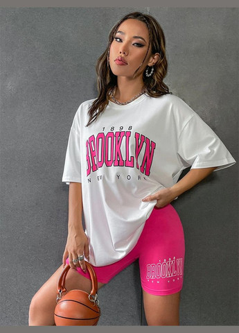 Розовая всесезон женская пижама комплект футболка велосипедки l зеленый (2-260) New Style