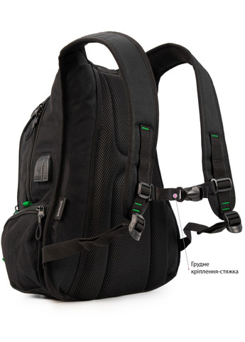 Подростковый рюкзак с ортопедической спинкой с usb портом для парней для студентов (91-19) Winner (293504209)